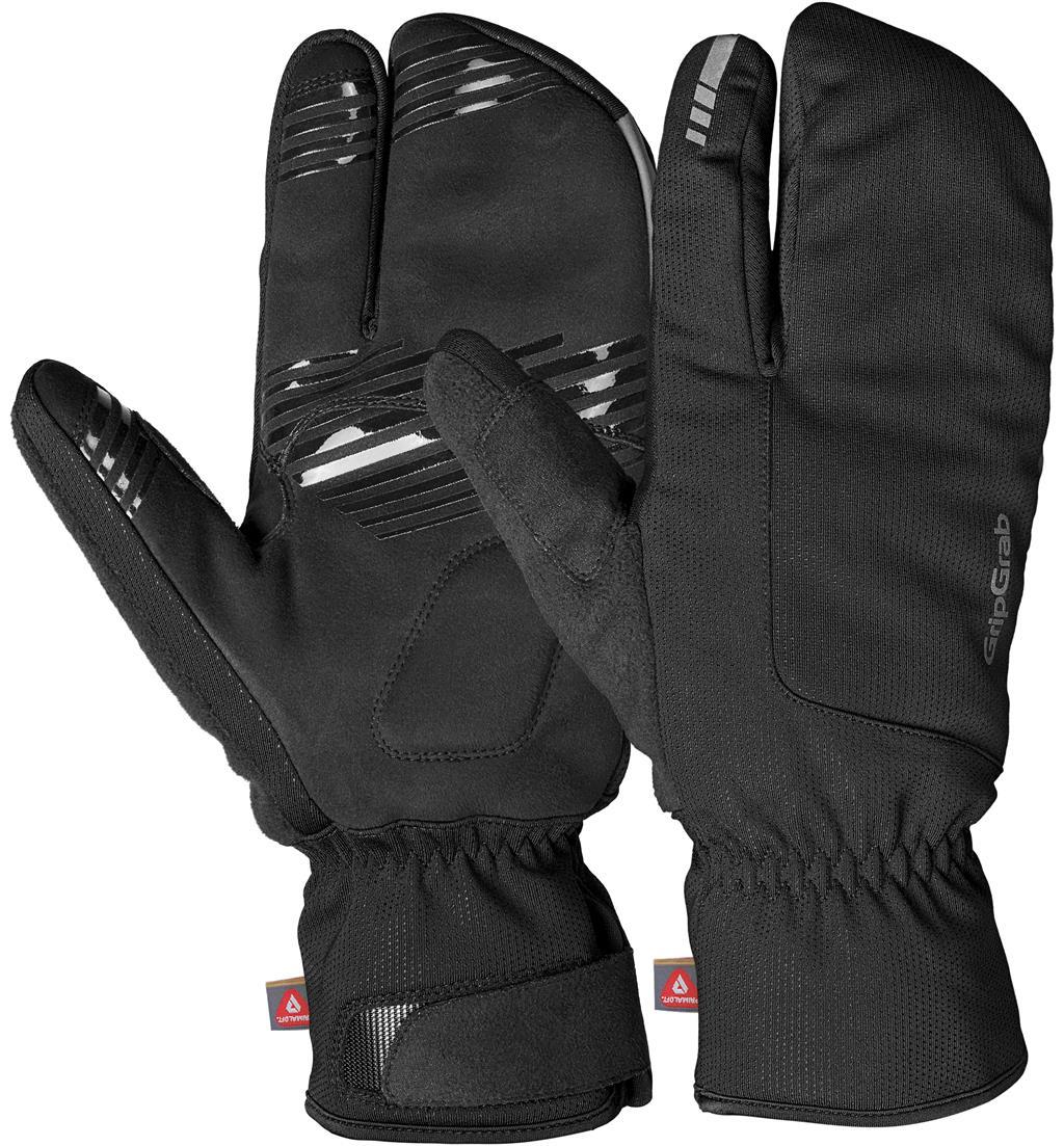 GripGrab Nordic 2 Windproof Deep Winter Lobster Handschoen Zwart