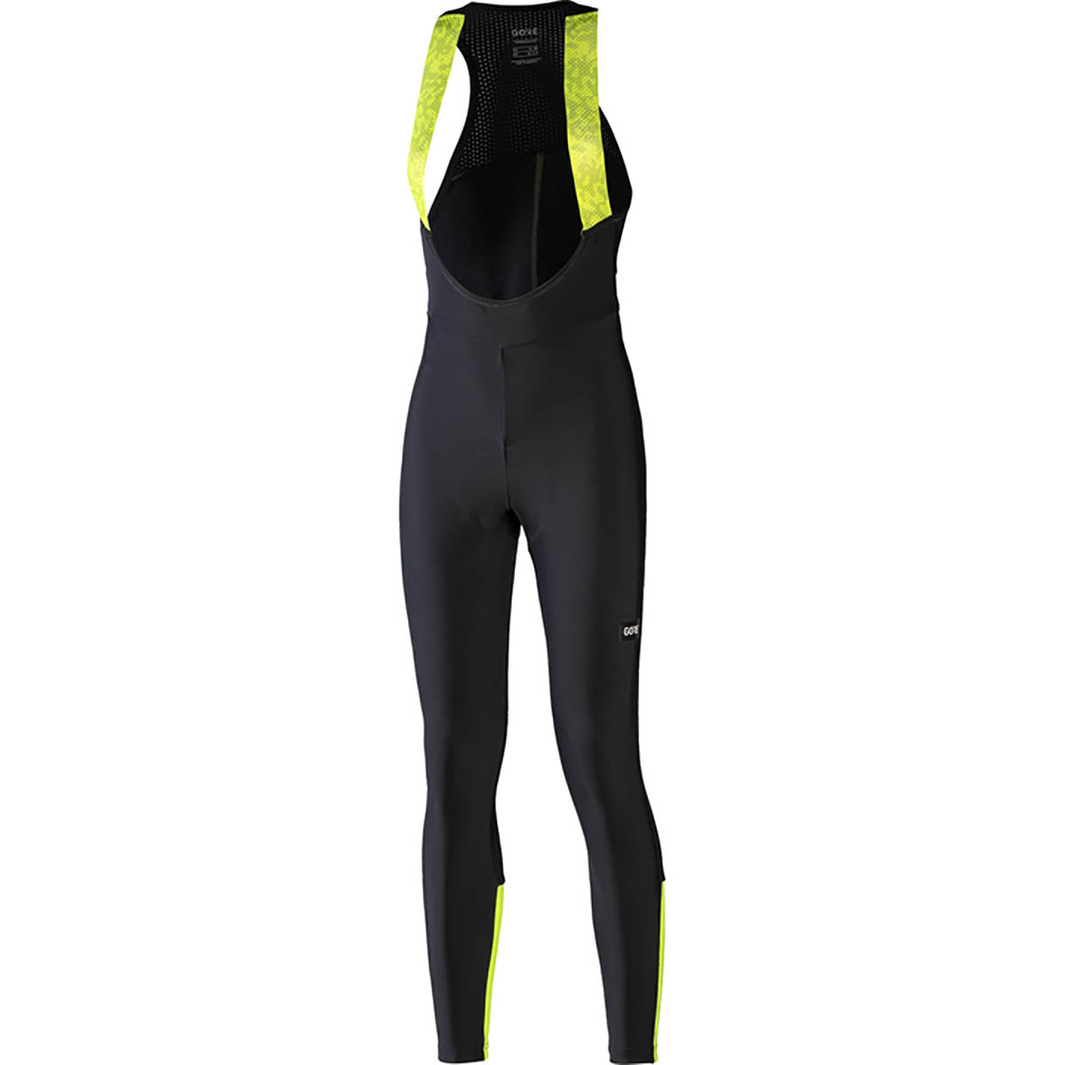 Gore Wear Progress Thermo Bib Tights+ Womens - Black/Neon Yellow