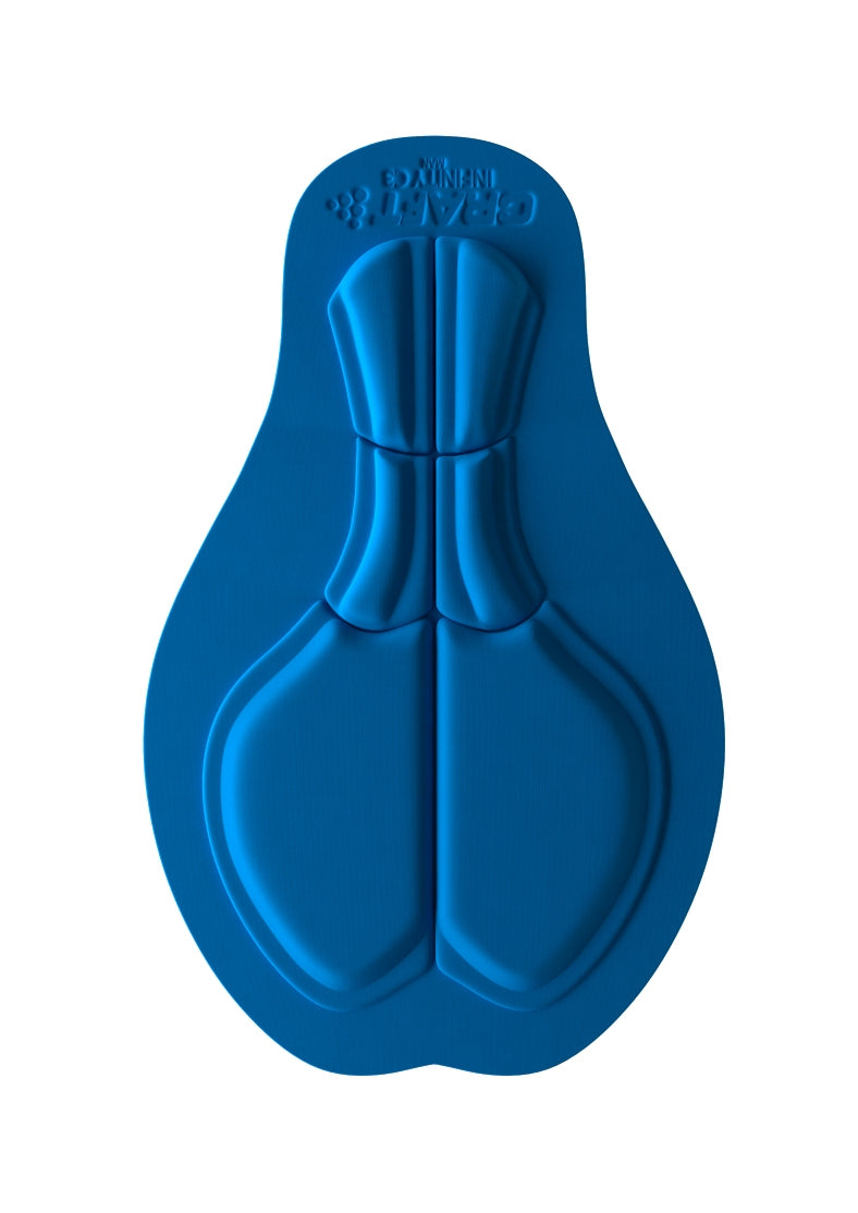 Craft essence korte fietsbroek met bretels zwart zilver