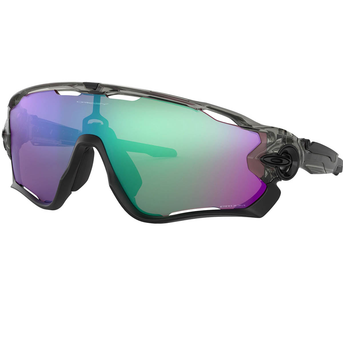 Oakley jawbreaker fietsbril Grey Ink - prizm Road Jade lens