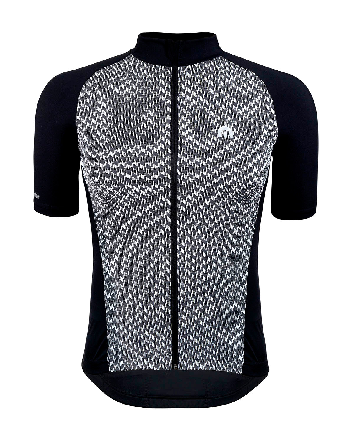 Megmeister Jersey Houndstooth Black