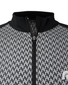 Megmeister Jersey Houndstooth Black