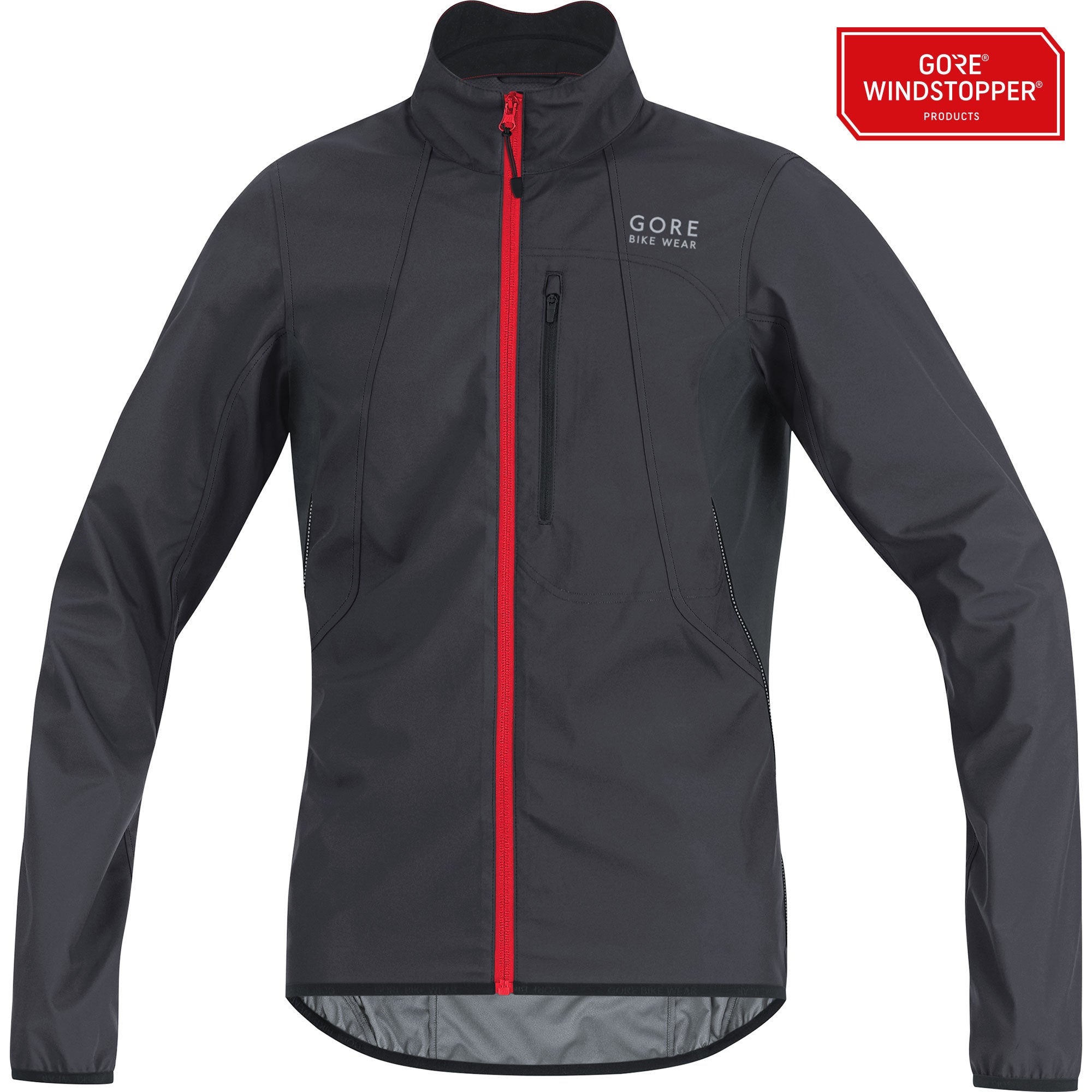Gore bike wear E windstopper soft shell fietsjack bruin zwart