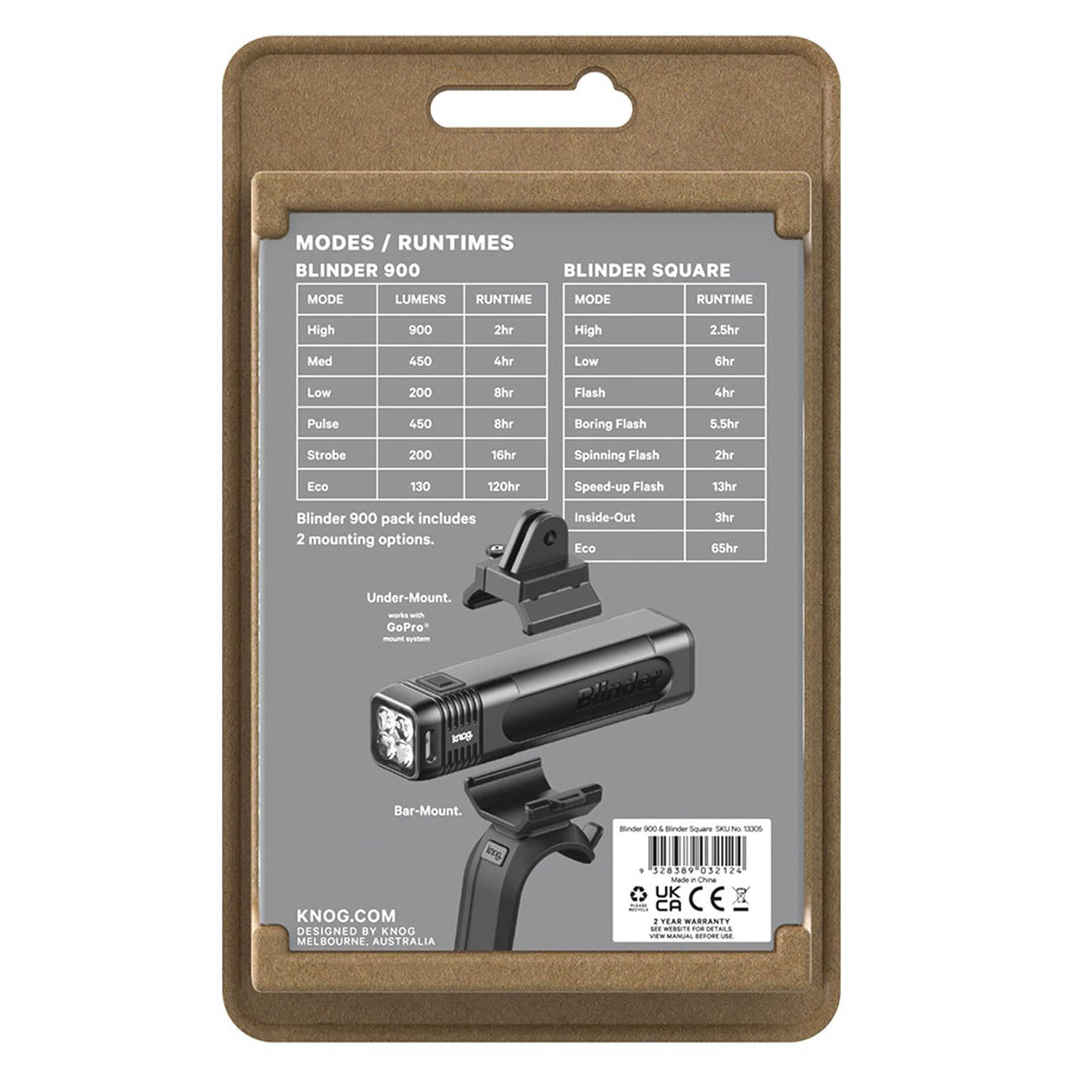 Knog Blinder Pro 900 / Blinder Rear - Square