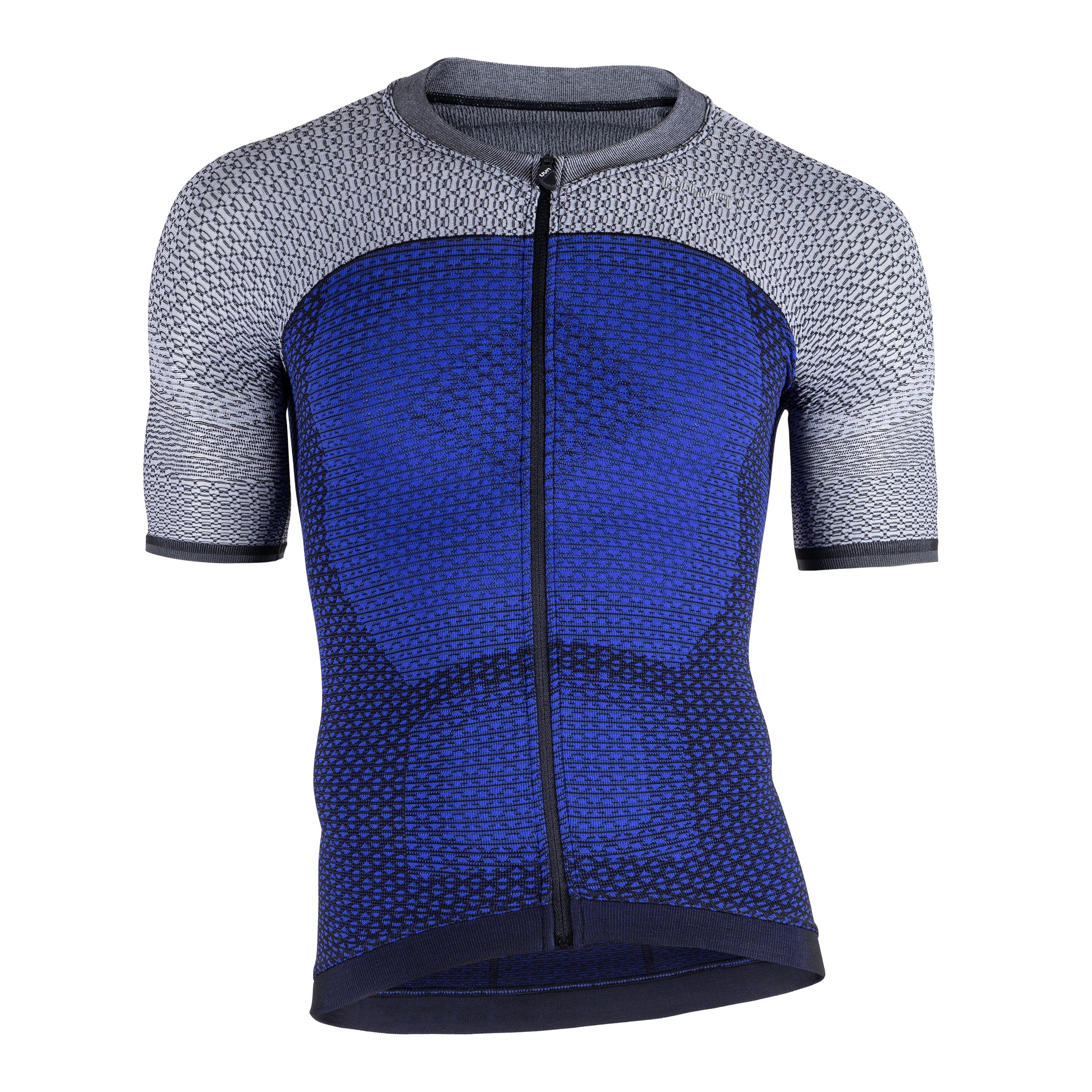 Uyn alpha fietsshirt met korte mouwen medieval blauw sleet grijs