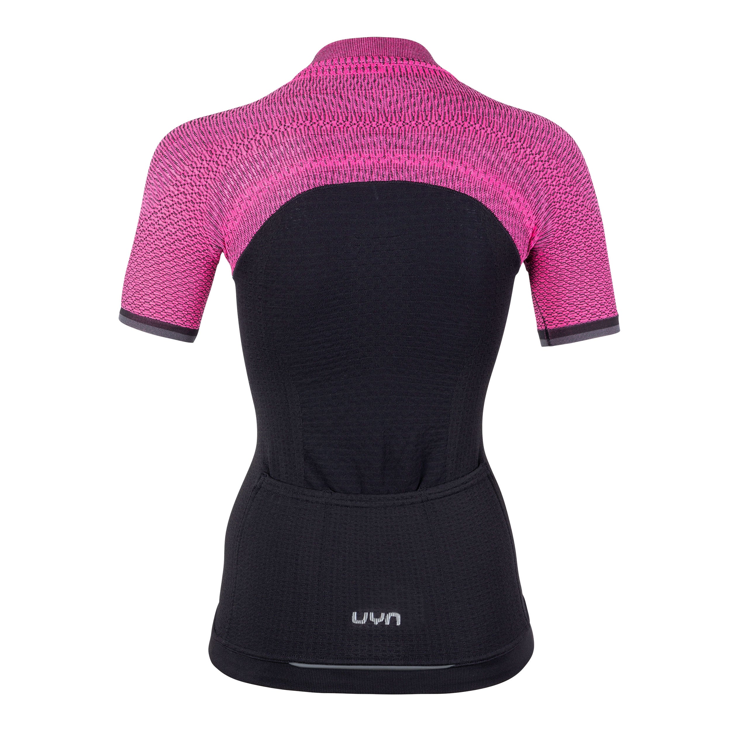 Uyn alpha dames fietsshirt met korte mouwen blackboard zwart slush roze
