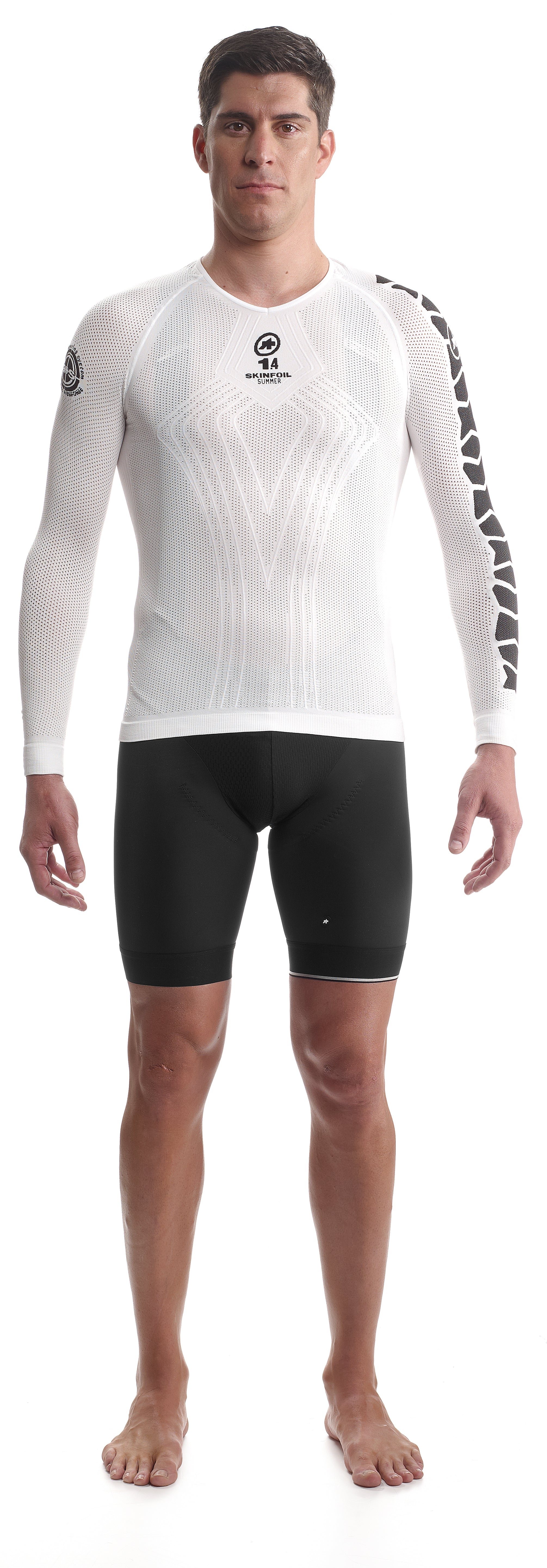 Assos skinfoil summer evo 7 ondershirt lange mouwen wit