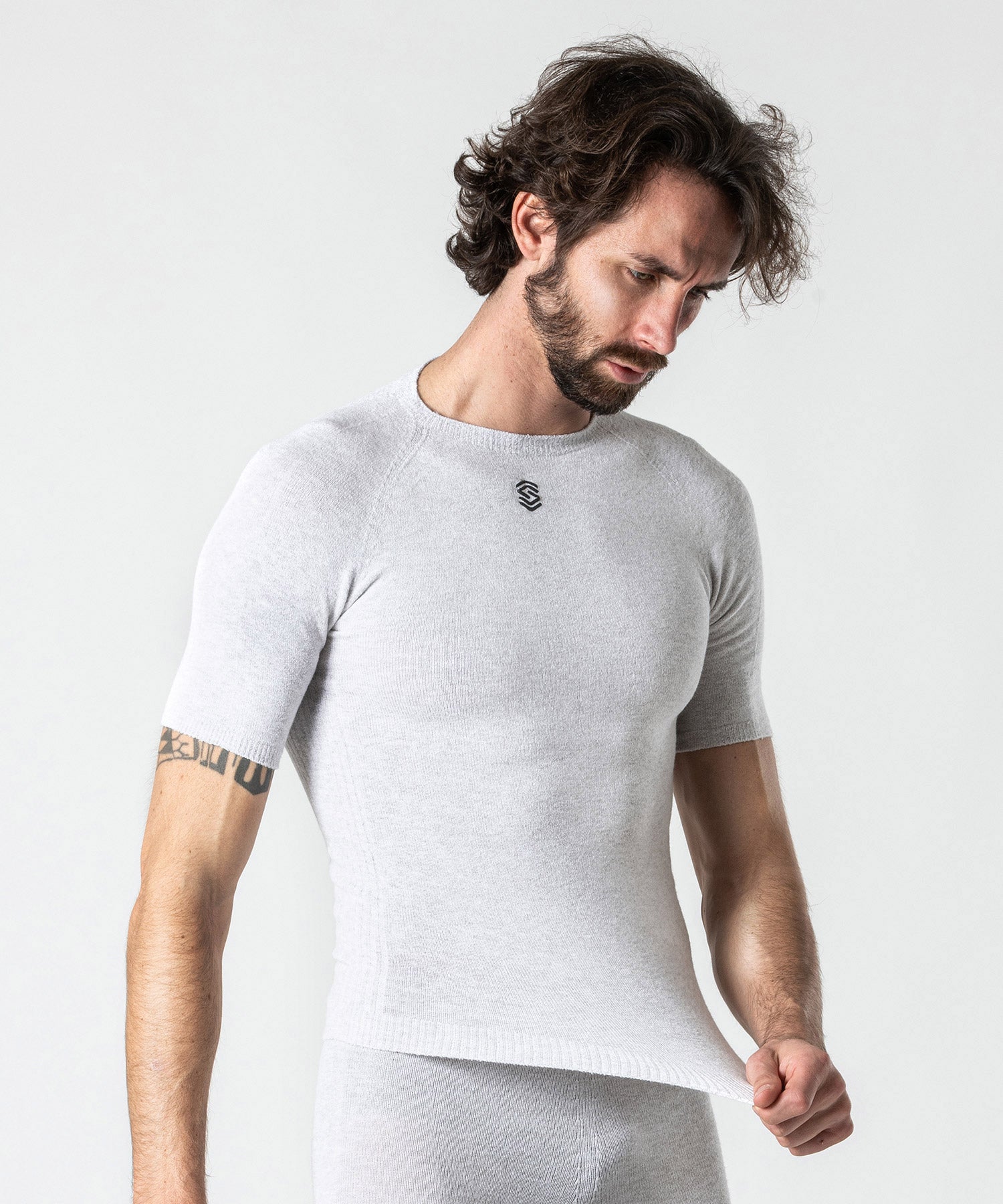 Silverskin Stay Fresh Short Sleeve Round neck Pearl Grey