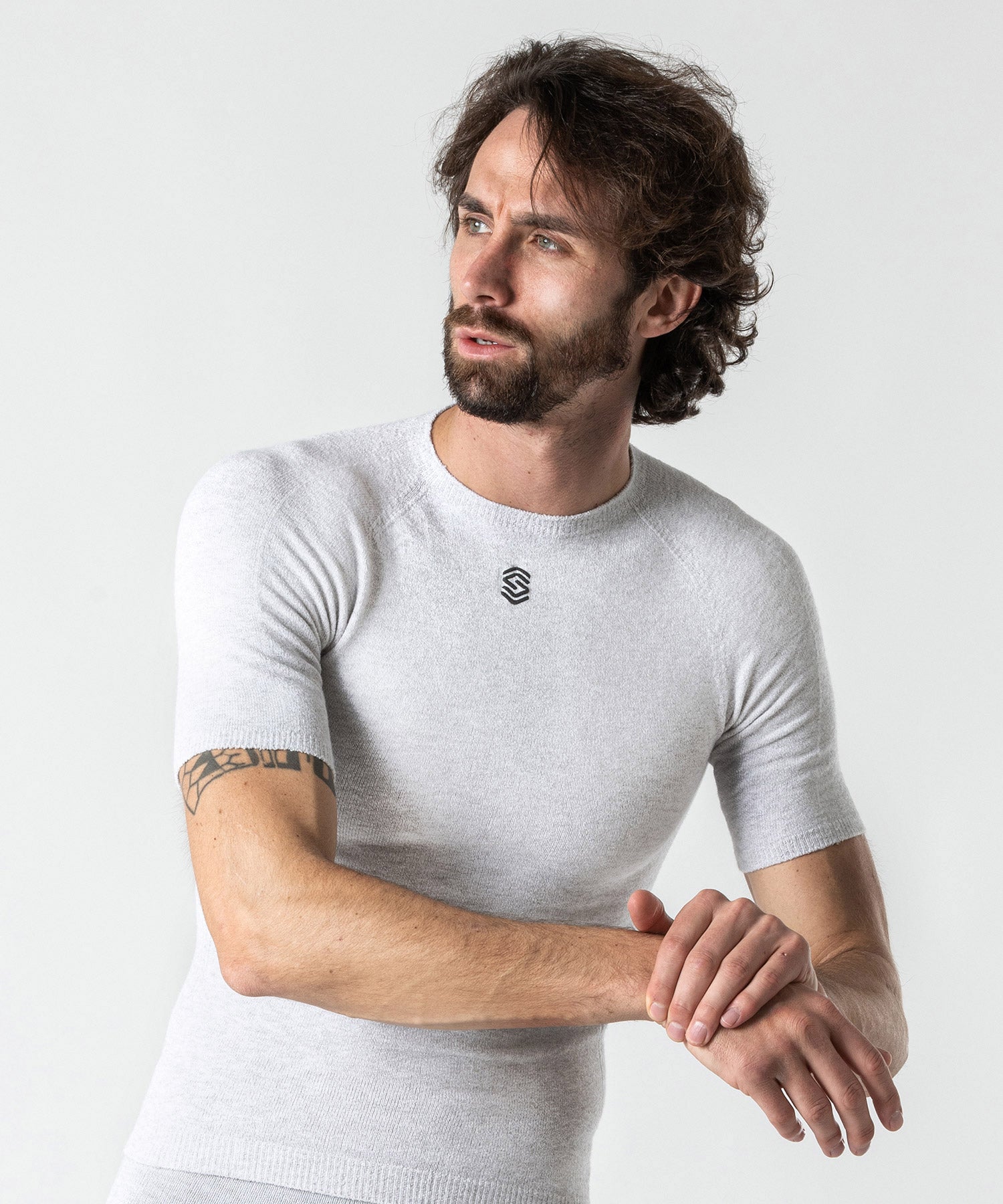 Silverskin Stay Fresh Short Sleeve Round neck Pearl Grey
