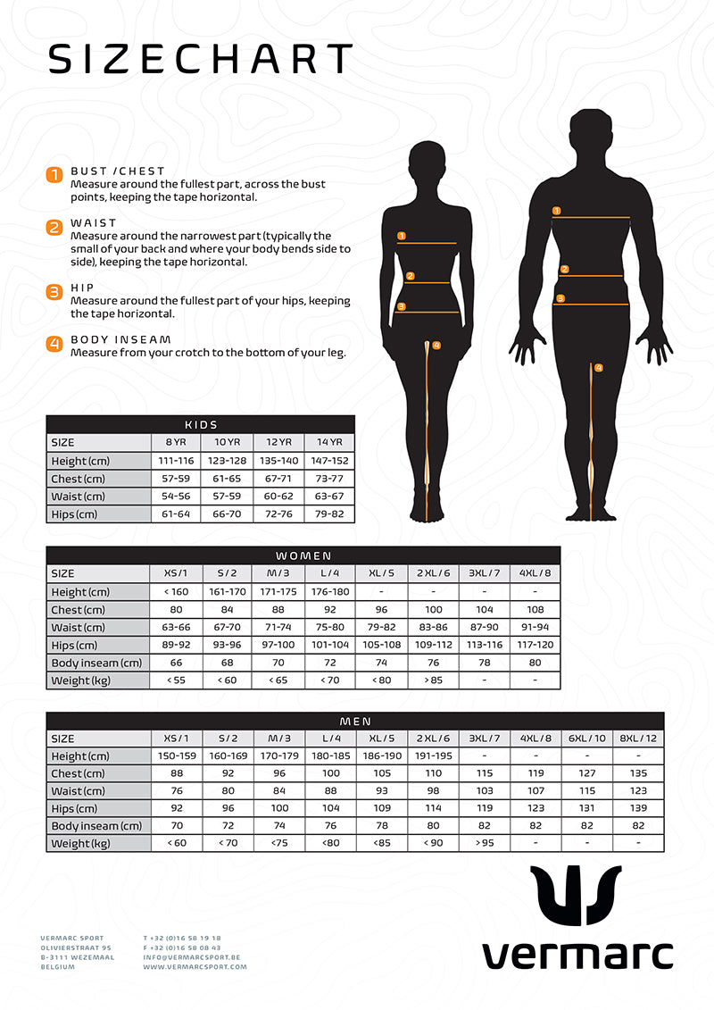 VERMARC Prima Jersey LS Black White