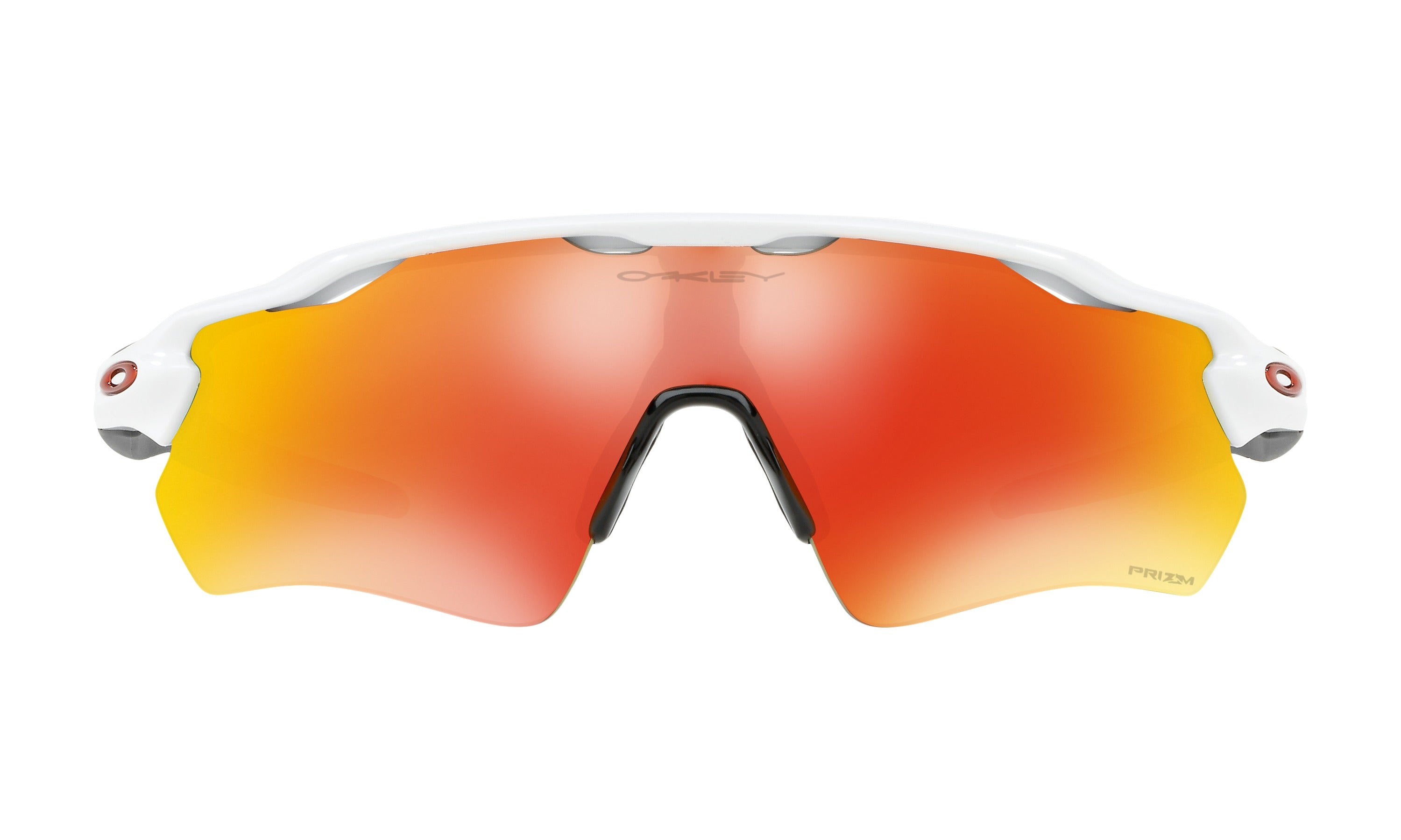 Oakley radar ev path fietsbril polished wit - prizm ruby lens