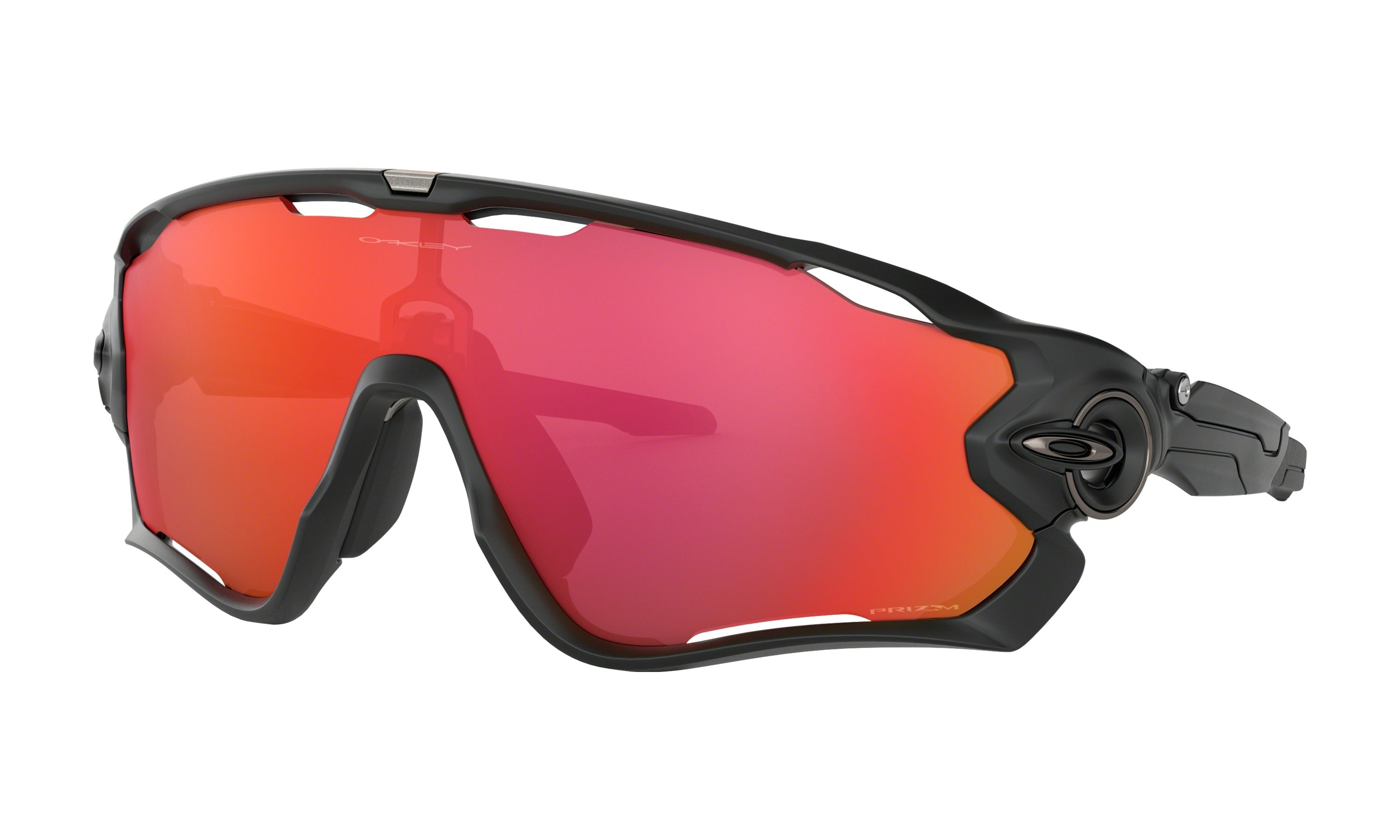 Oakley jawbreaker fietsbril mat zwart - prizm trail torch lens