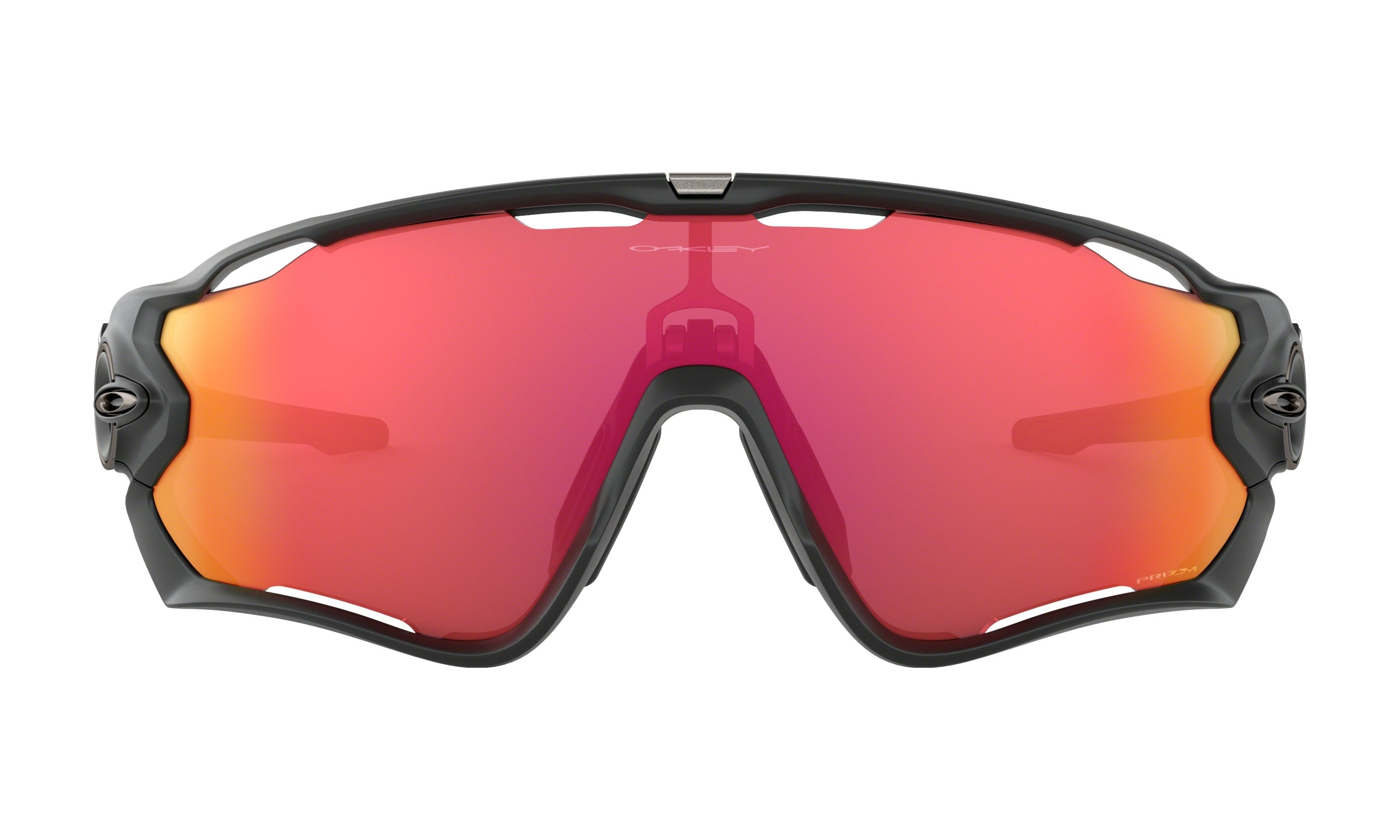 Oakley jawbreaker fietsbril mat zwart - prizm trail torch lens