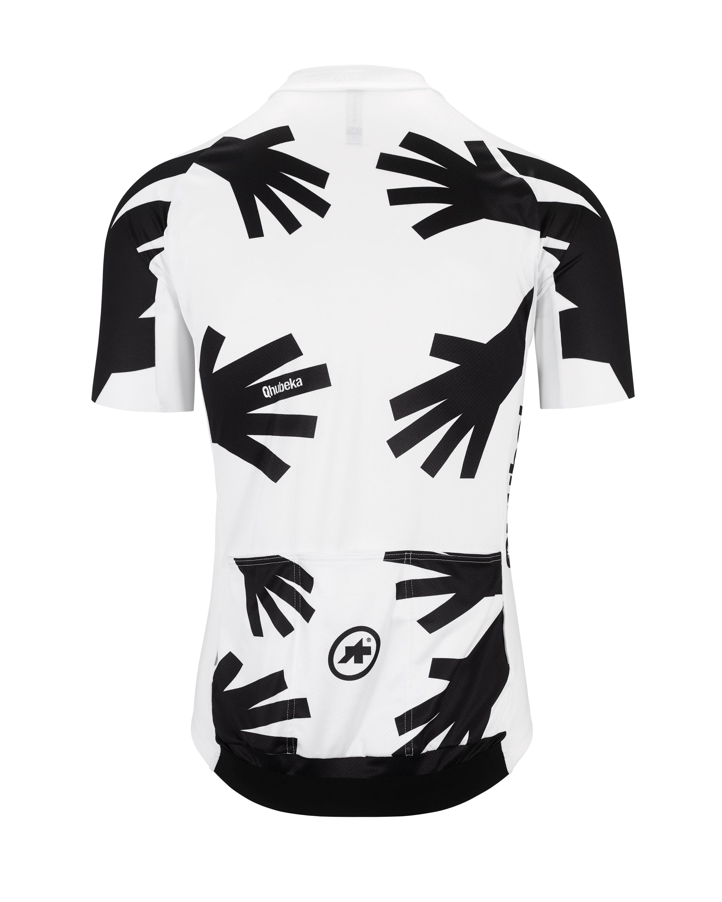 Assos Qhubeka moving forward fietsshirt met korte mouwen zwart