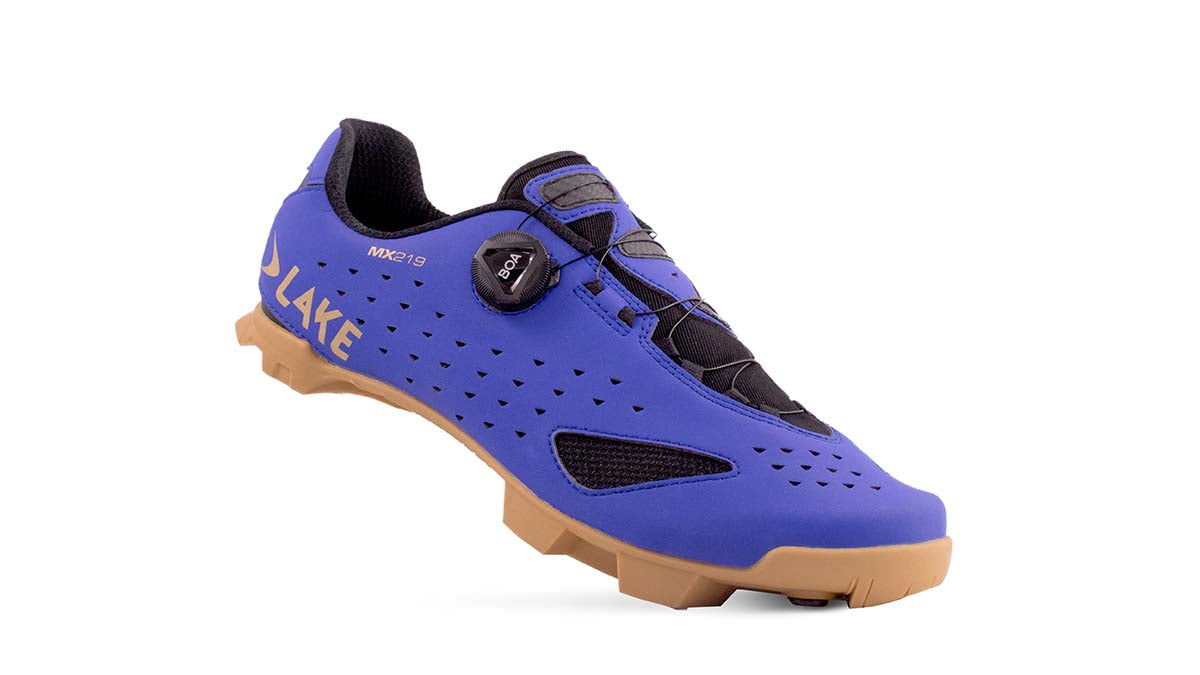 Lake MX219 Fietsschoen MTB - Strong Blue/Gold