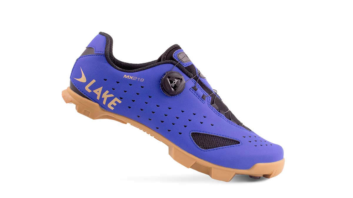 Lake MX219 Fietsschoen MTB - Strong Blue/Gold