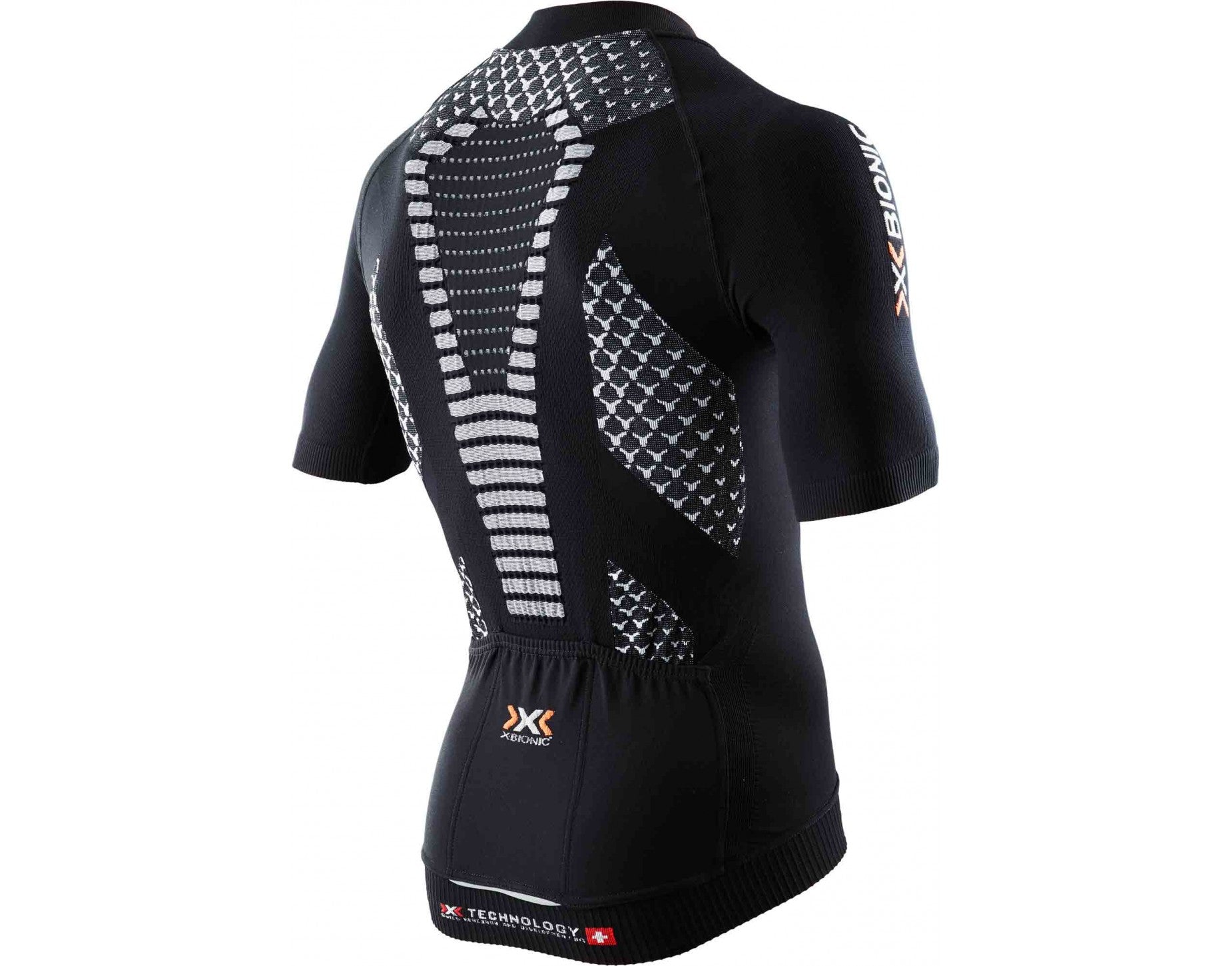X-Bionic twyce biking fietsshirt met korte mouwen zwart wit