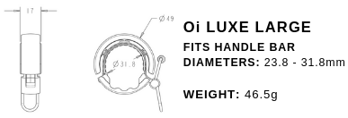 Knog Oi luxe large fietsbel goud