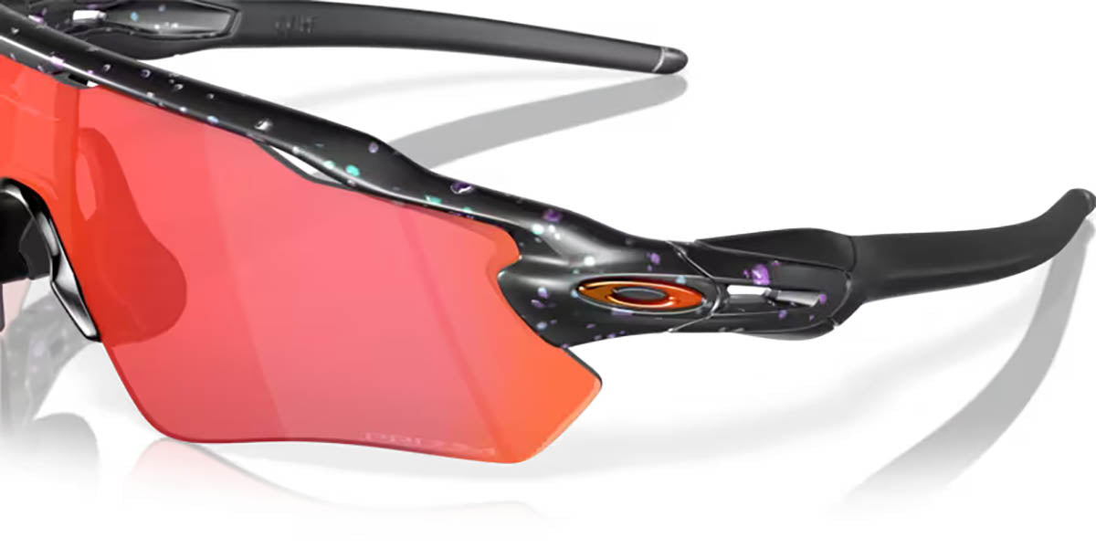 Oakley Radar EV Bril Matte green purple colorshift splatter - Prizm trail torch