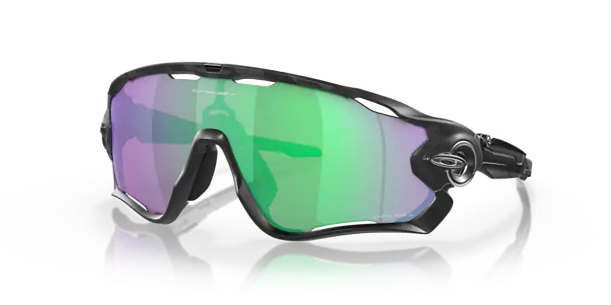 Oakley Jawbreaker Bril Matte Black Camo - Prizm Road Jade