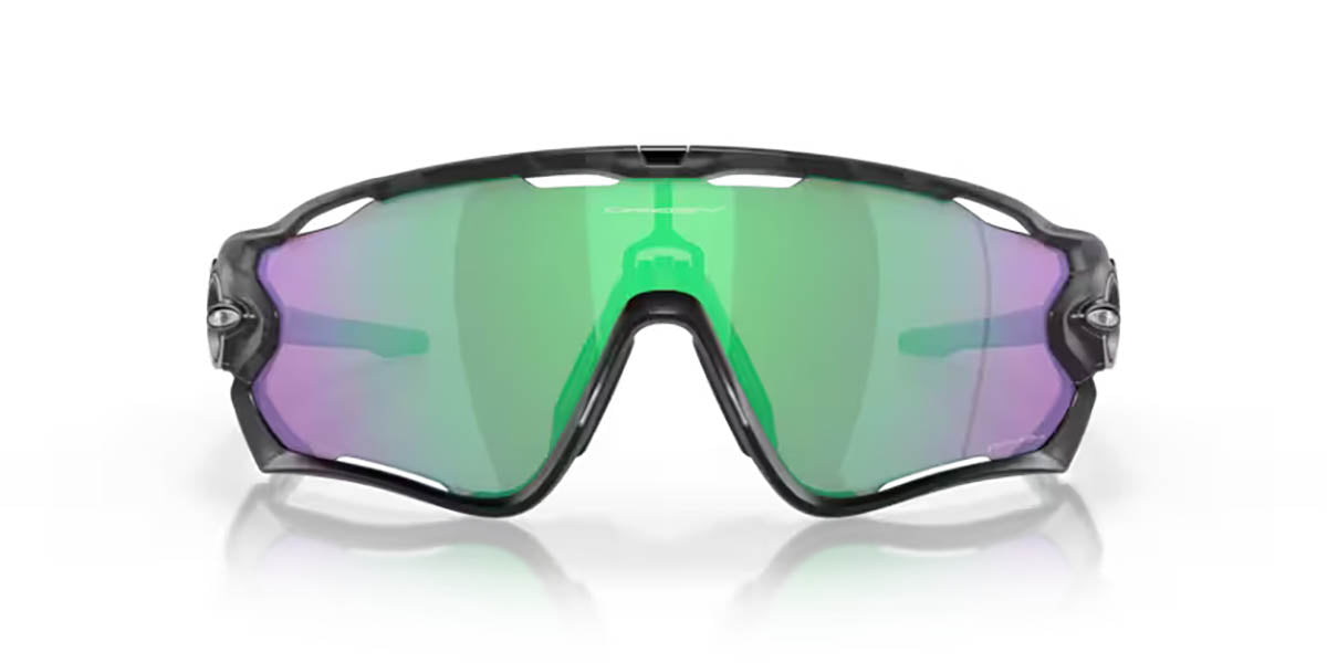 Oakley Jawbreaker Bril Matte Black Camo - Prizm Road Jade