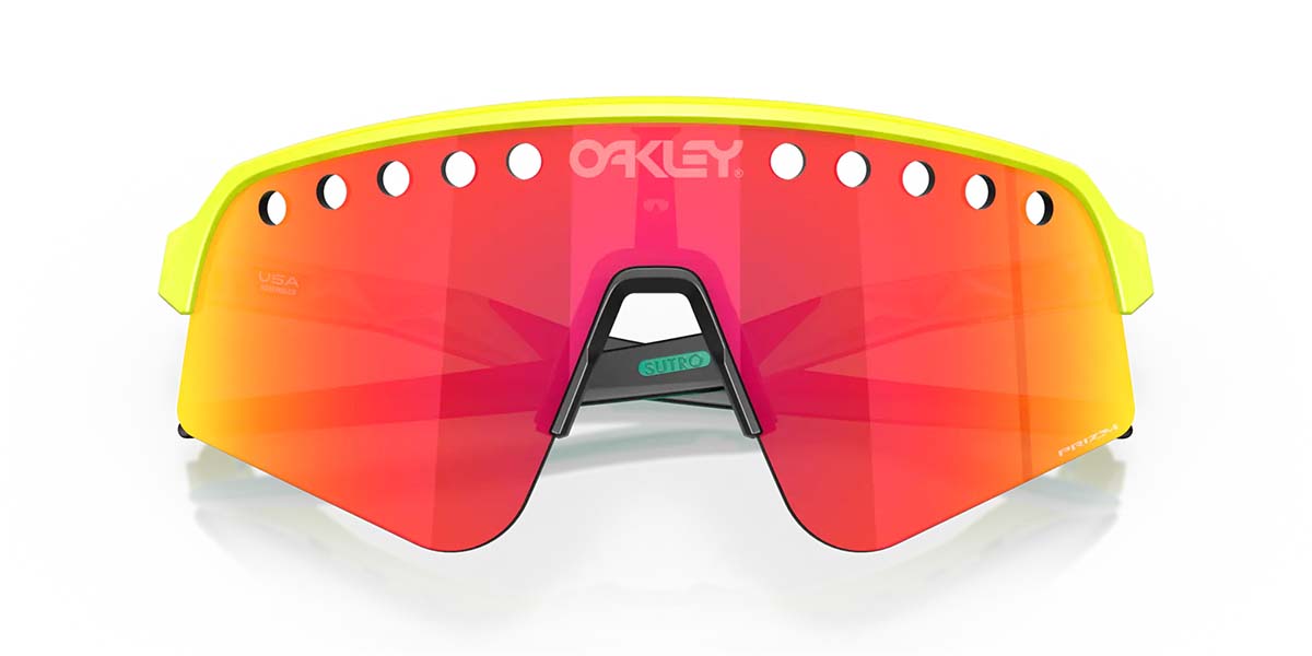 Oakley Sutro Lite Sweep (vented) Tennis Ball Yellow - Prizm Ruby