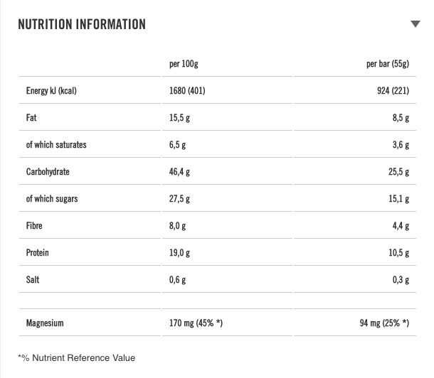 Powerbar ride energy reep chocolate caramel 55g