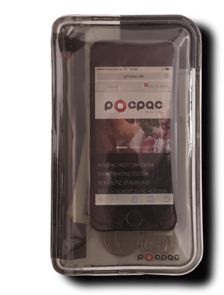 Pocpac 3X smartphone hoes skull