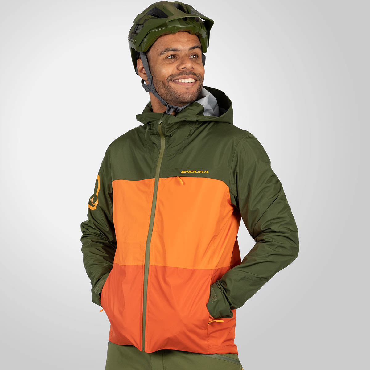 Endura SingleTrack Fietsjas II - Harvest oranje