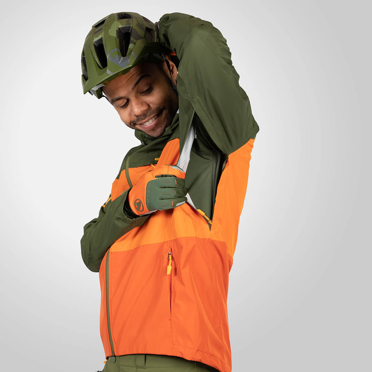 Endura SingleTrack Fietsjas II - Harvest oranje