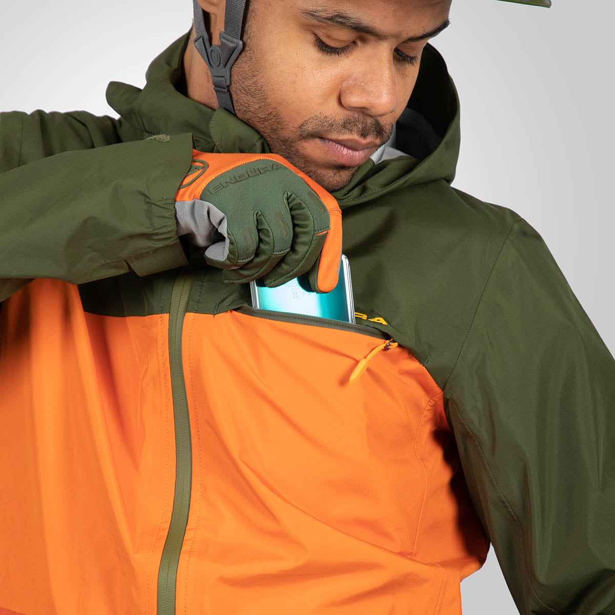 Endura SingleTrack Fietsjas II - Harvest oranje