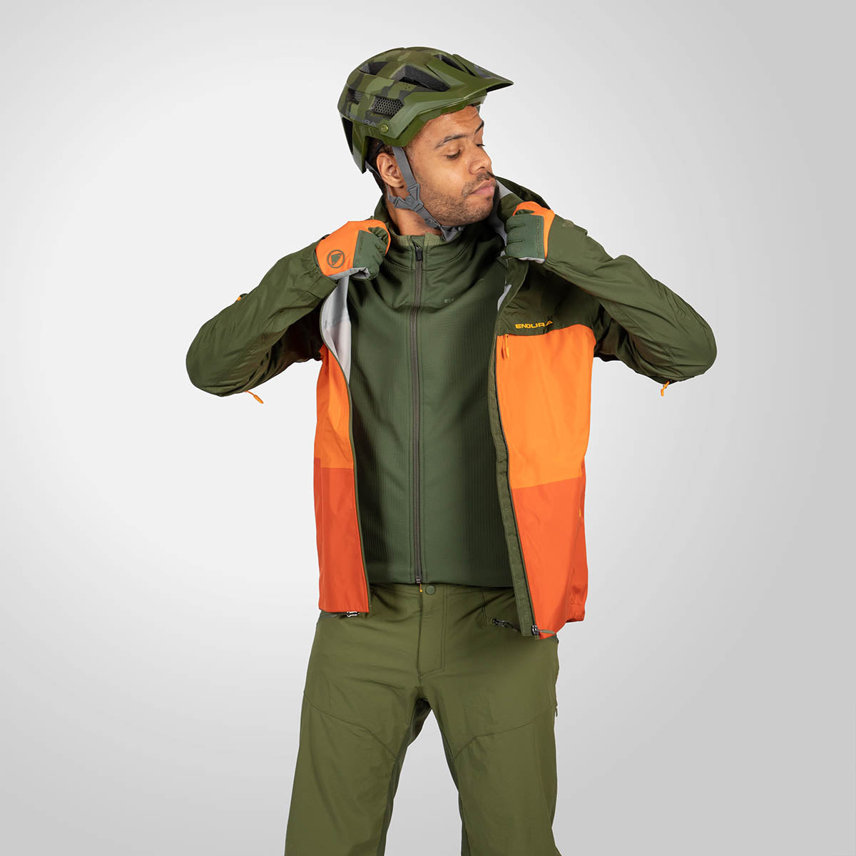 Endura SingleTrack Fietsjas II - Harvest oranje