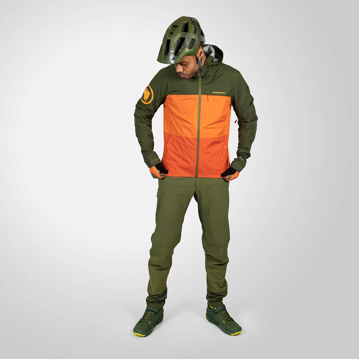 Endura SingleTrack Fietsjas II - Harvest oranje