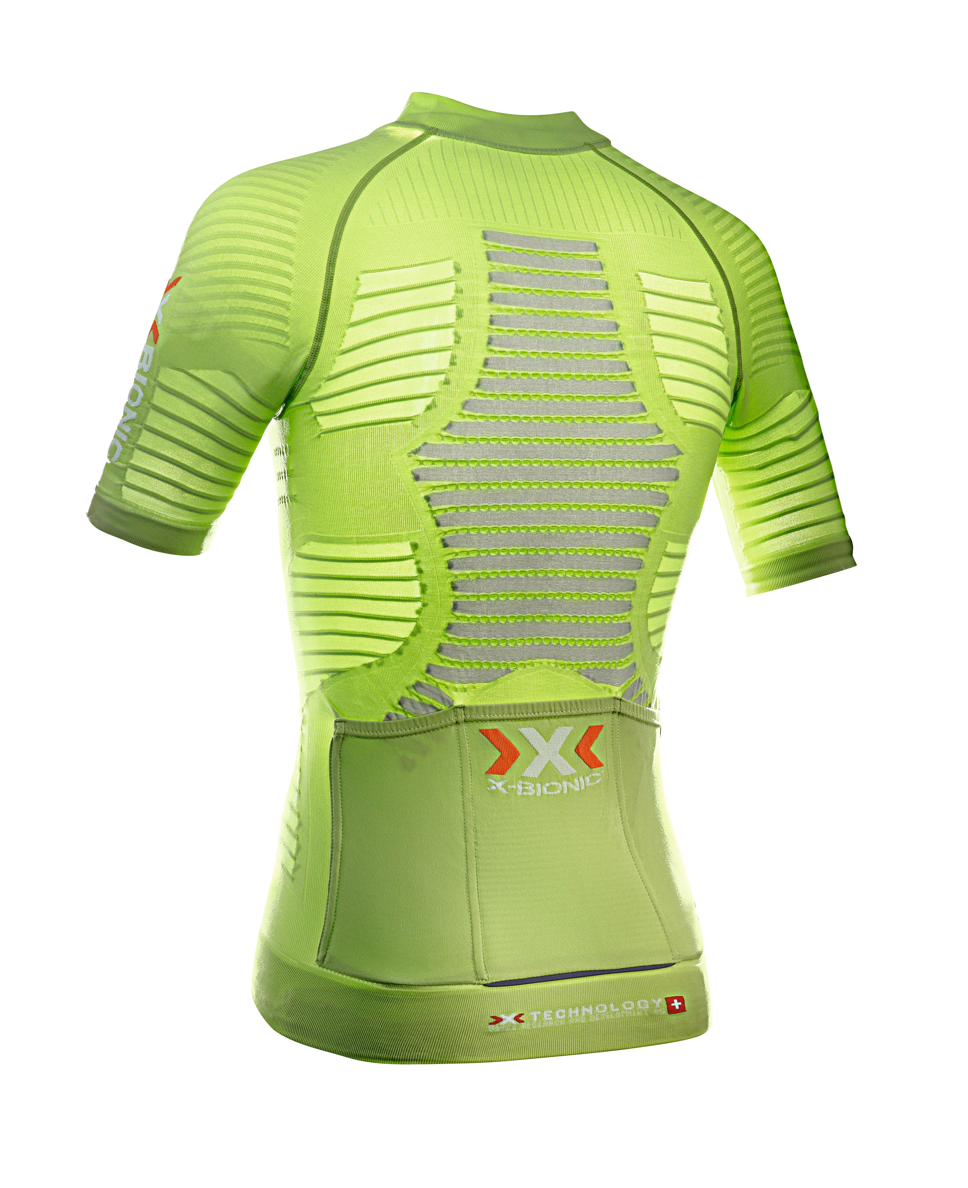 X-BIONIC Effektor Biking Power Shirt SS Green Lime Pearl Grey