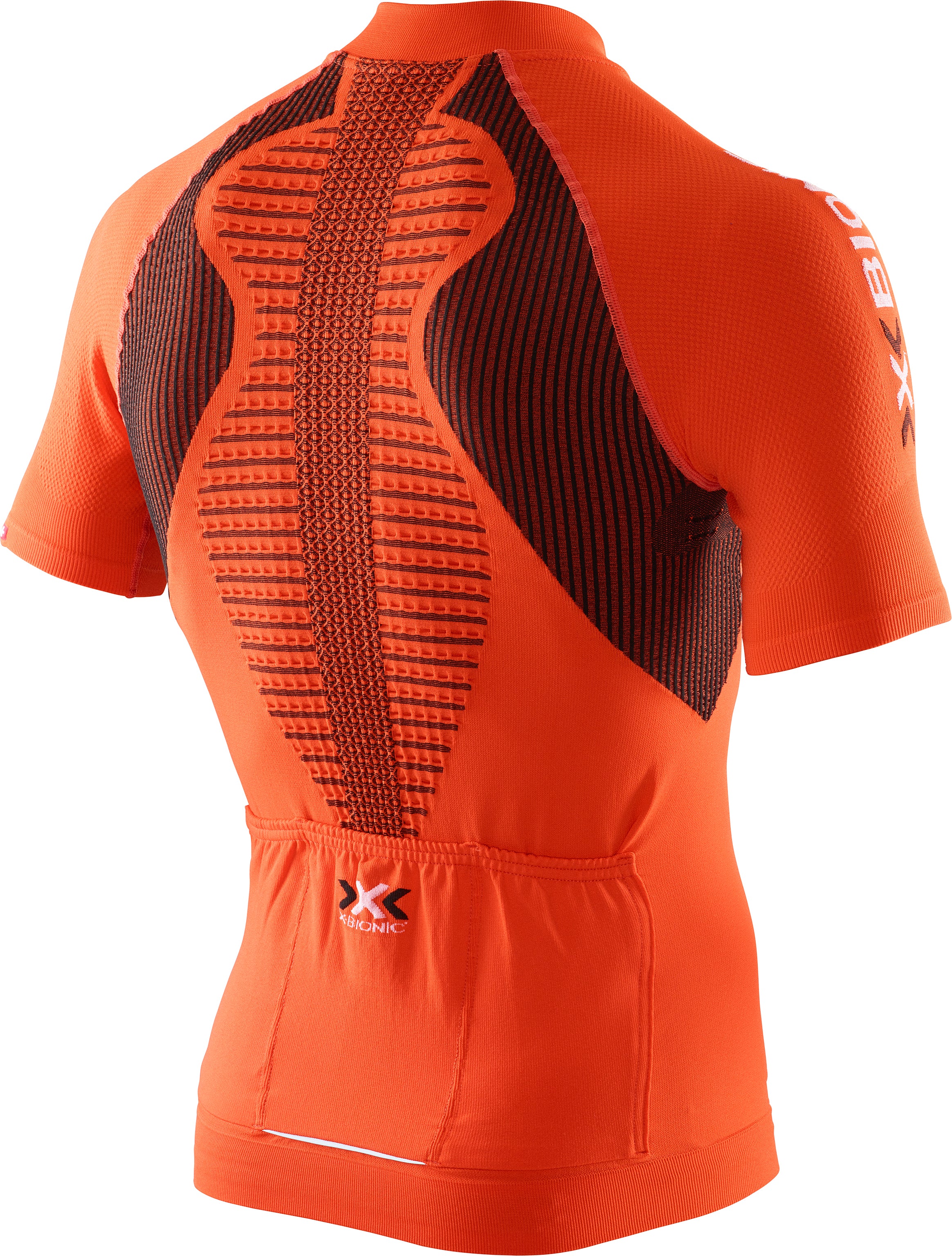 X-BIONIC The Trick Biking Shirt SS Orange Sunshine Black