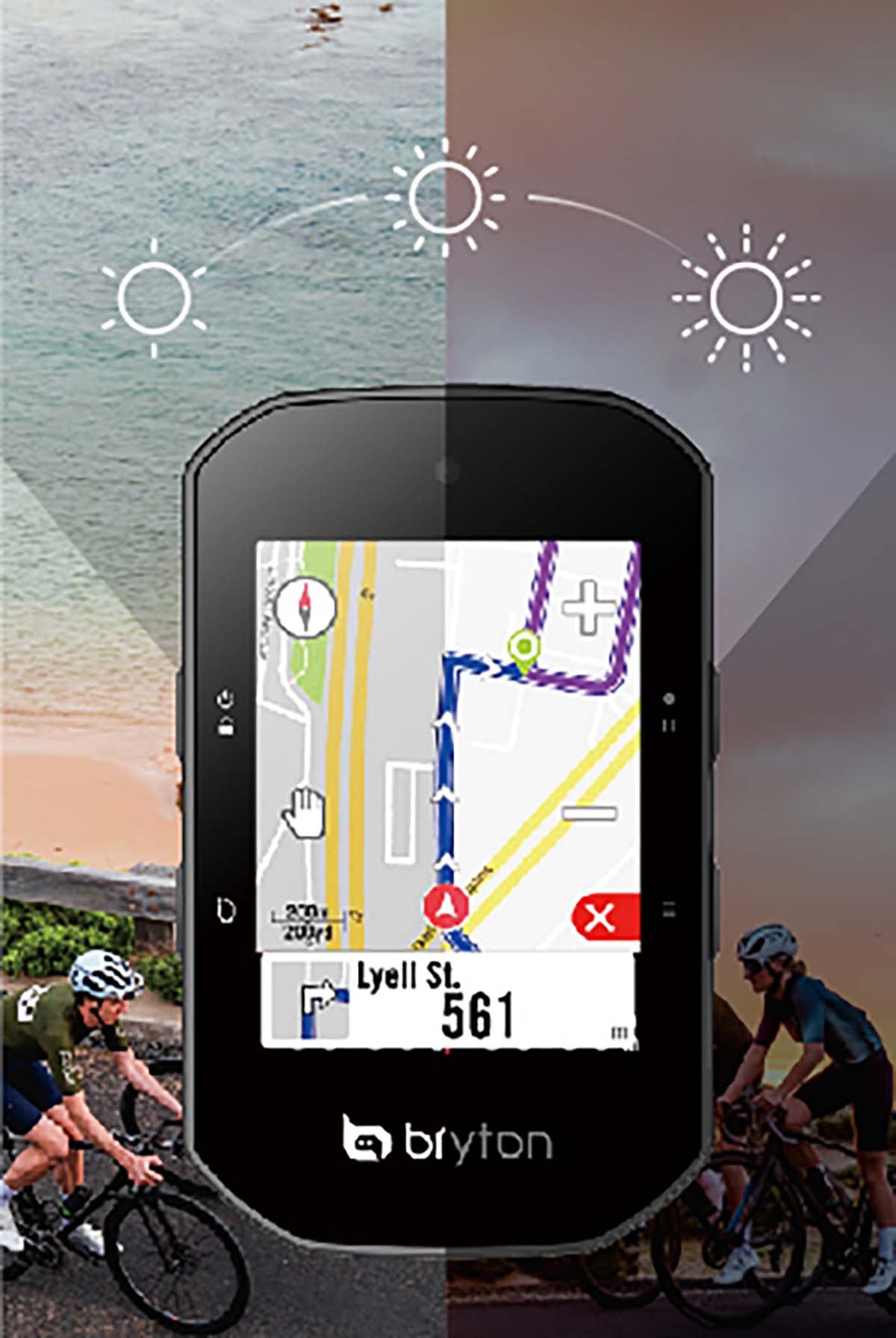 Bryton FIETSCOMPUTER RIDER S500 T / TOTAAL