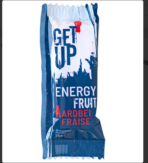 GET UP Energy Fruit Bar Aardbei 25g