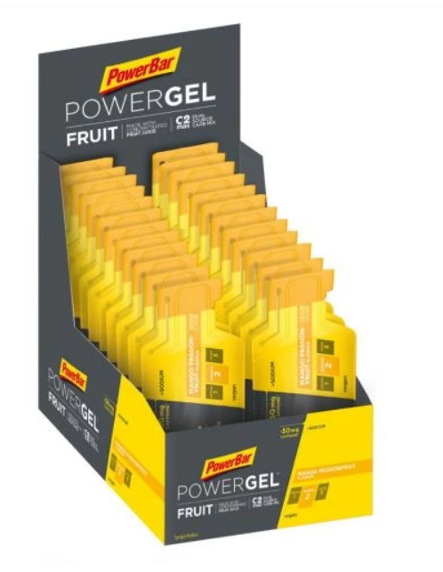Powerbar powergel energiegel Mango Passionfruit Caffeine 41g box 24pcs