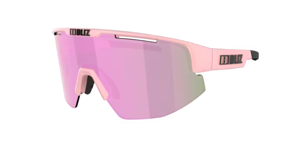 Bliz Matrix Bril Matt Powder Rose - Brown & Rose Mirror Lens