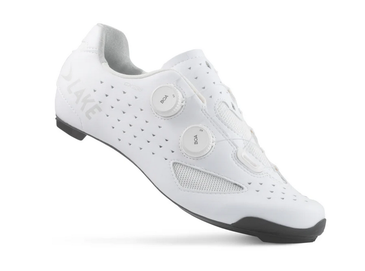 Lake CX238 Wide fit Fietsschoen Race White/ White Clarino White