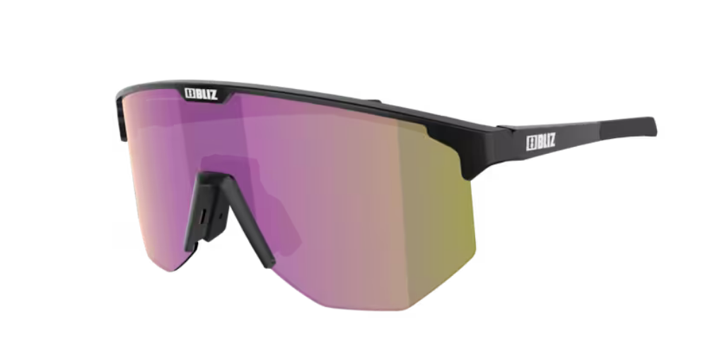 Bliz Hero Small Bril Matt Black with Brown & Purple Mirror Lens