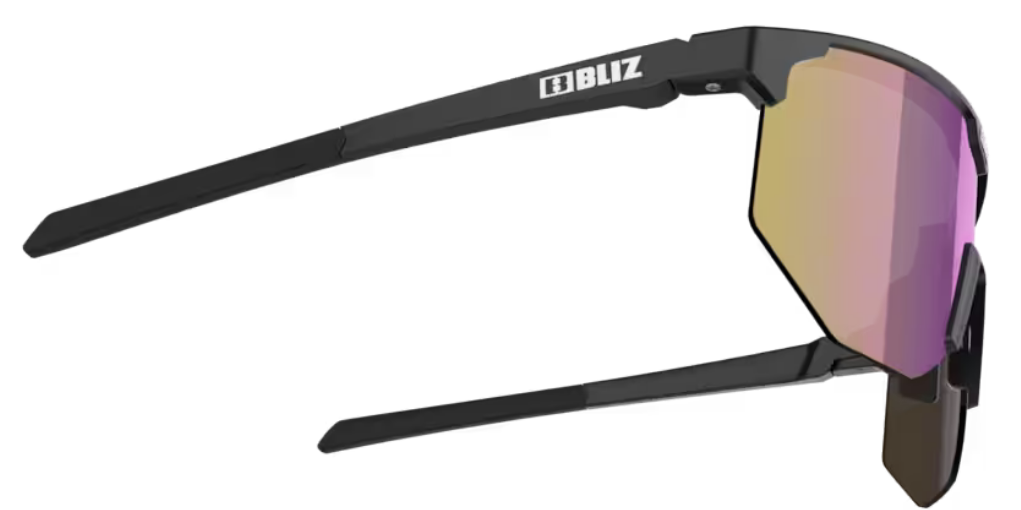 Bliz Hero Small Bril Matt Black with Brown & Purple Mirror Lens