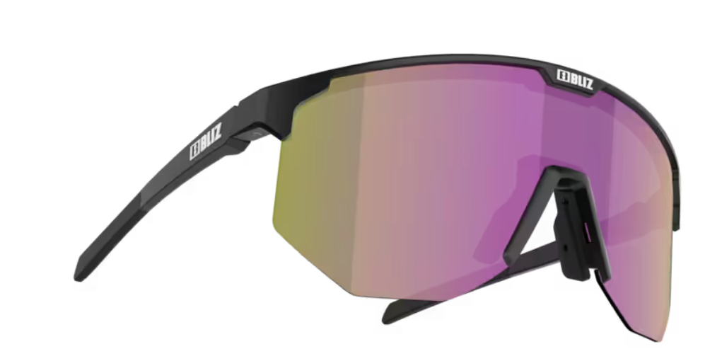 Bliz Hero Small Bril Matt Black with Brown & Purple Mirror Lens