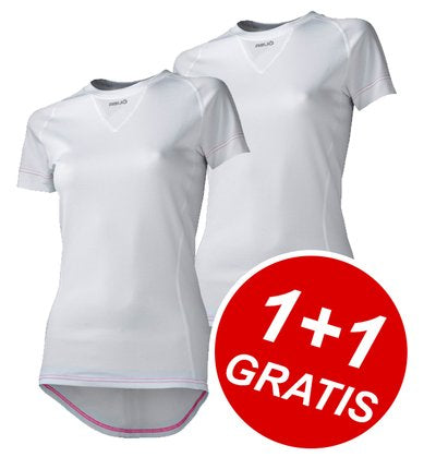 AGU Secco Lady Shirt KM White 1+1 Gratis