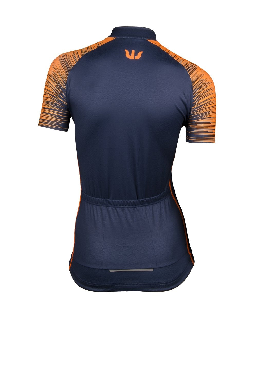 Vermarc seiso sp.l aero dames fietsshirt met korte mouwen marine blauw fluo oranje