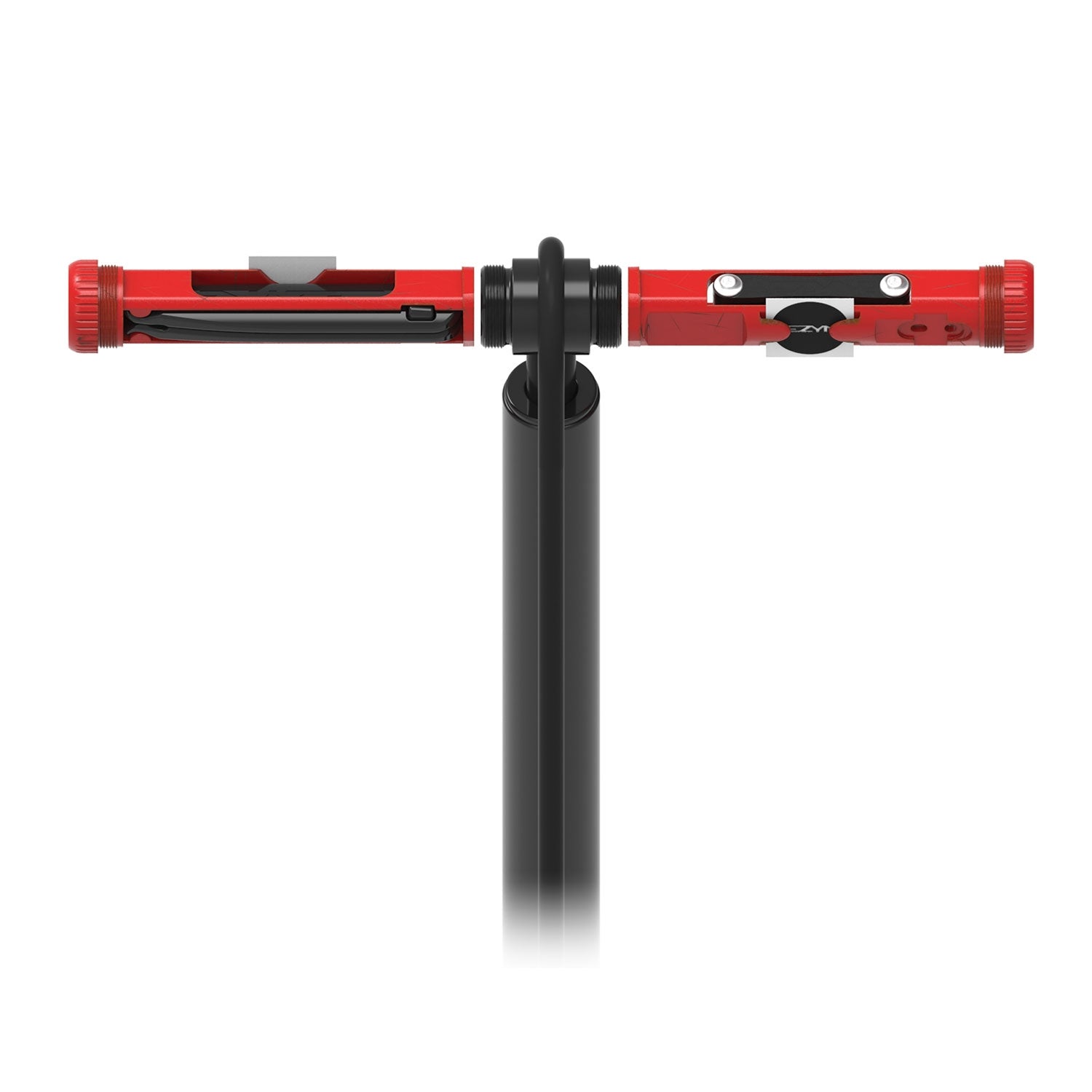 Lezyne shop floor fietspomp zwart hi gloss