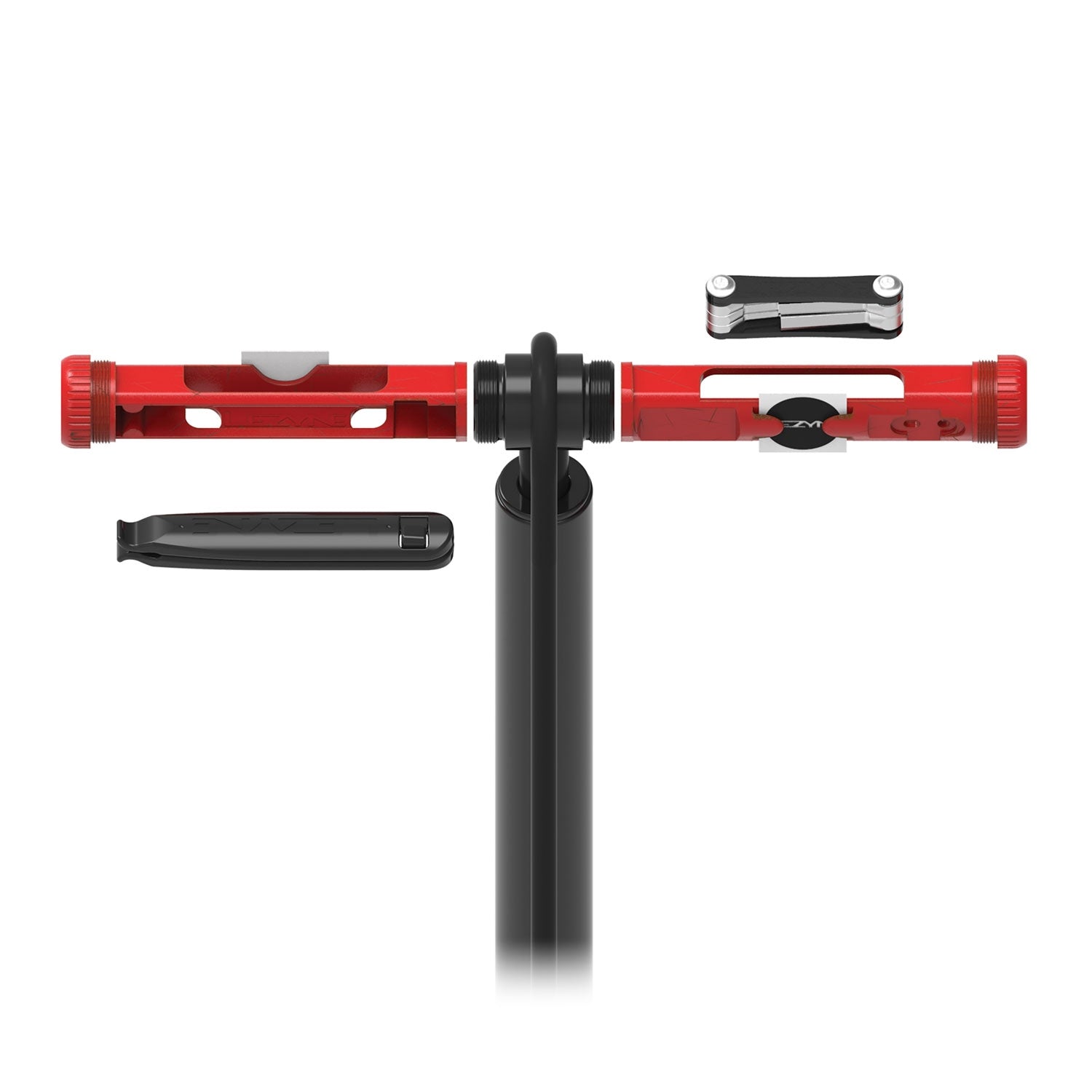 Lezyne shop floor fietspomp zwart hi gloss