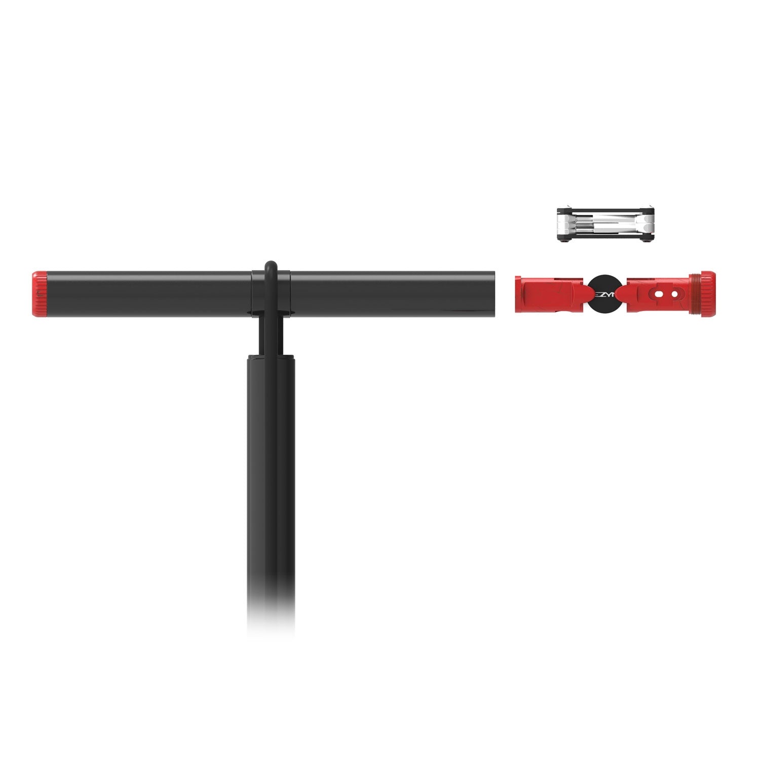 Lezyne shop floor fietspomp zwart hi gloss