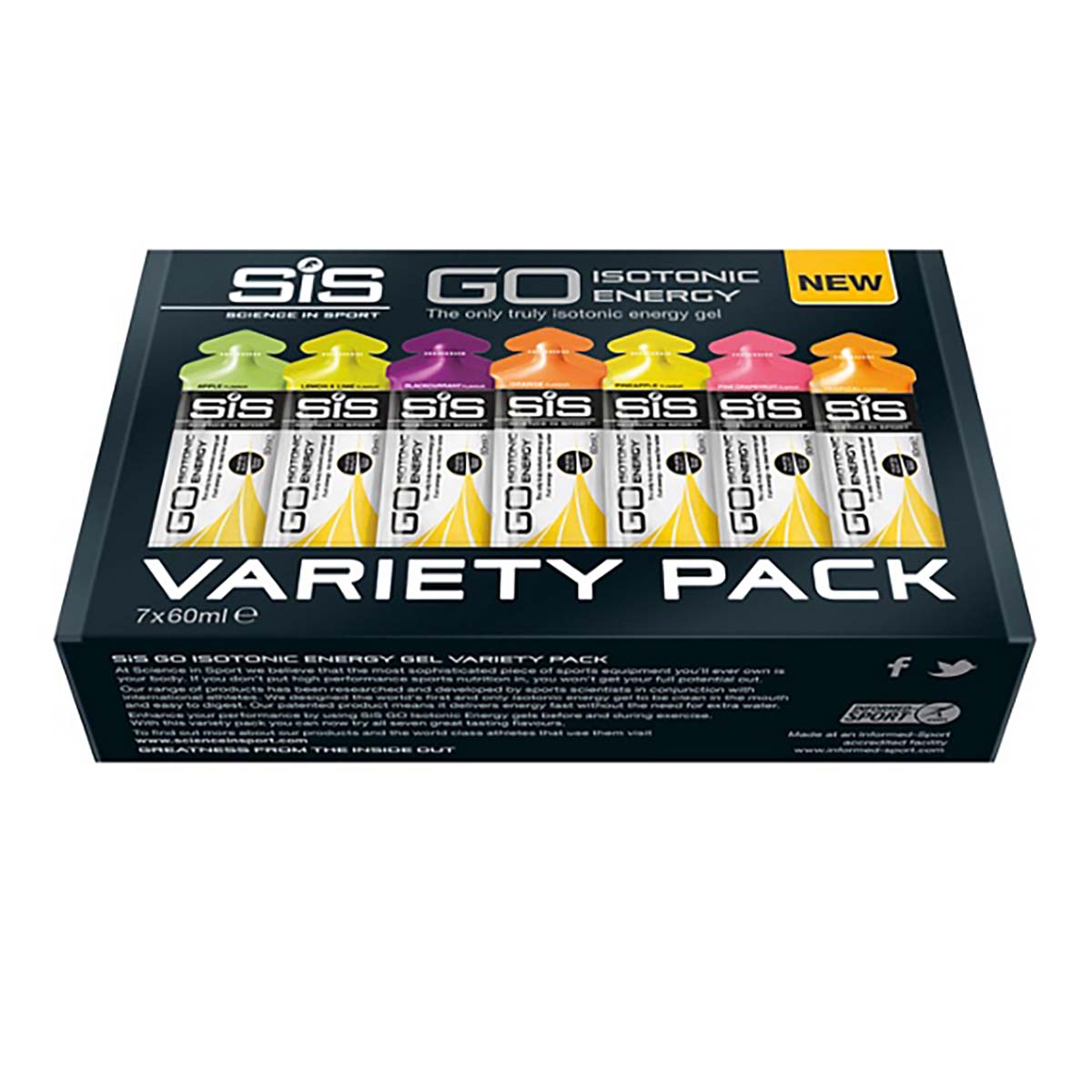SIS Go Energy Gel Variety Pack (7 Pack)