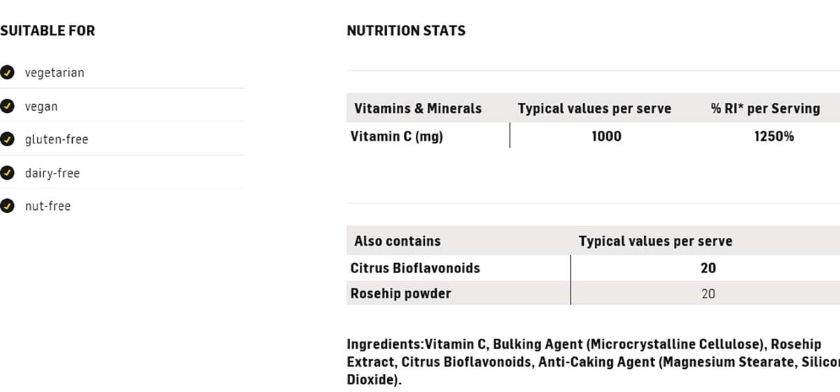 SIS Vitamine C tabletten 60 pcs